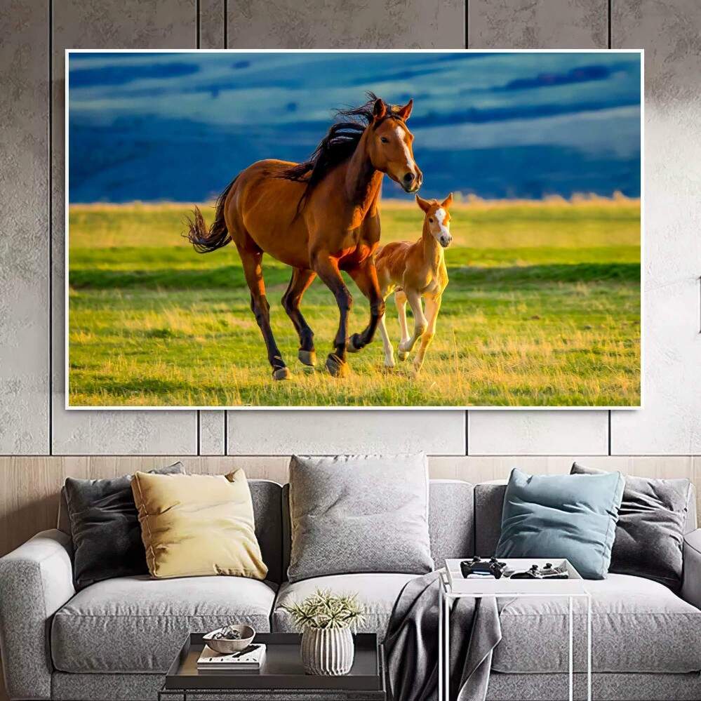 Quadro decorativo 1 Tela Cavalos 10