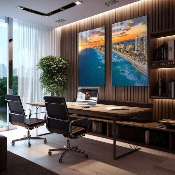 Quadro Decorativo Requinte de Cancun: Praias e Mar Turquesa