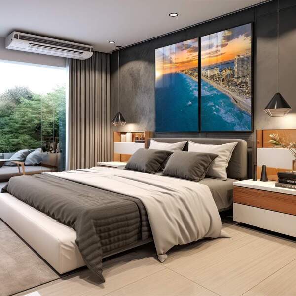 Quadro Decorativo Requinte de Cancun: Praias e Mar Turquesa