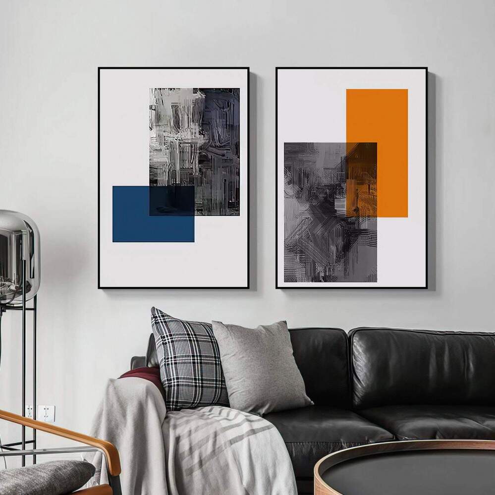 Quadro decorativo 2 telas Estilo abstrato arte
