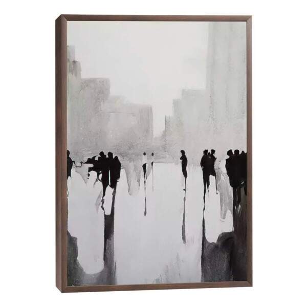 Quadro Decorativo Cidade Vibrante: Essncia Urbana em Foco