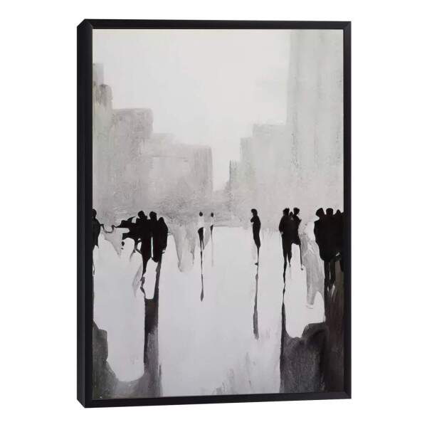 Quadro Decorativo Cidade Vibrante: Essncia Urbana em Foco