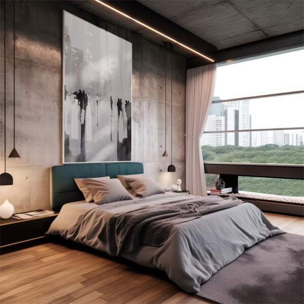 Quadro Decorativo Cidade Vibrante: Essncia Urbana em Foco