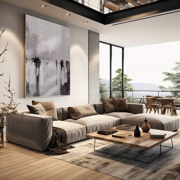 Quadro Decorativo Cidade Vibrante: Essncia Urbana em Foco