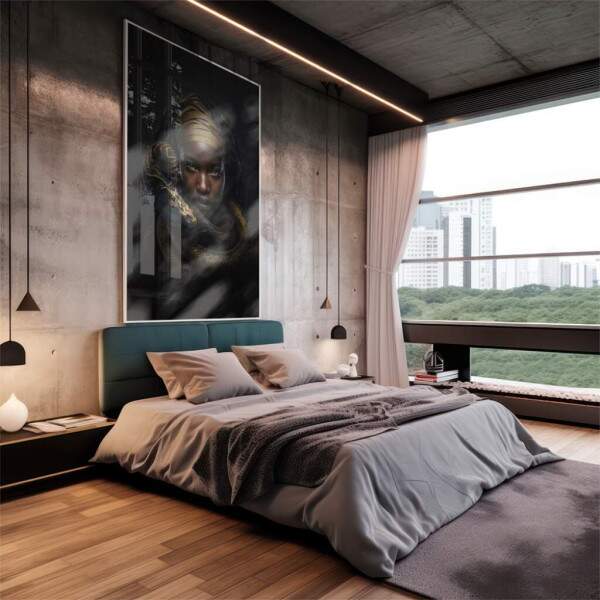 Quadro Decorativo Serpente Gold: Elegncia e Poder