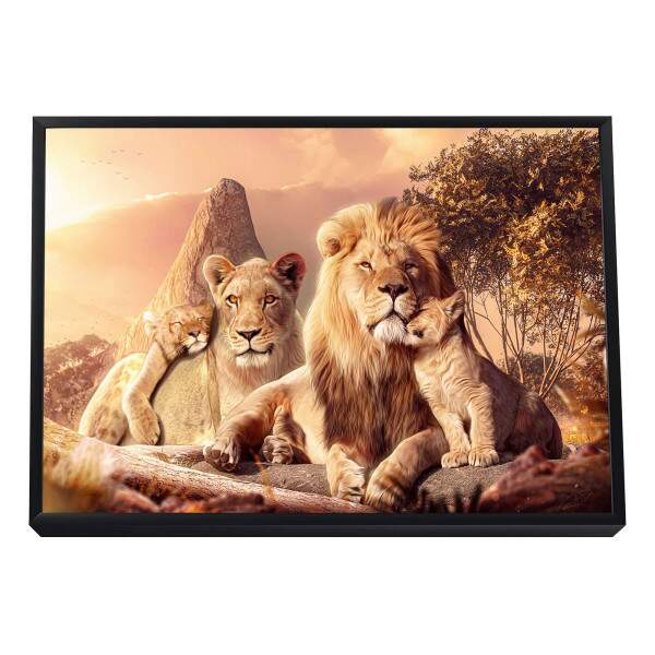 Quadro Decorativo Famlia Real da Selva: Exuberncia Natural