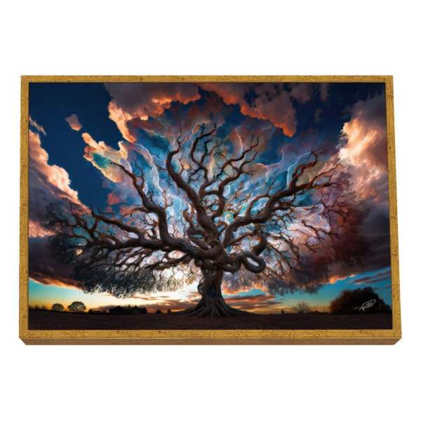 Quadro Decorativo rvore da Elegncia - Toque de Harmonia