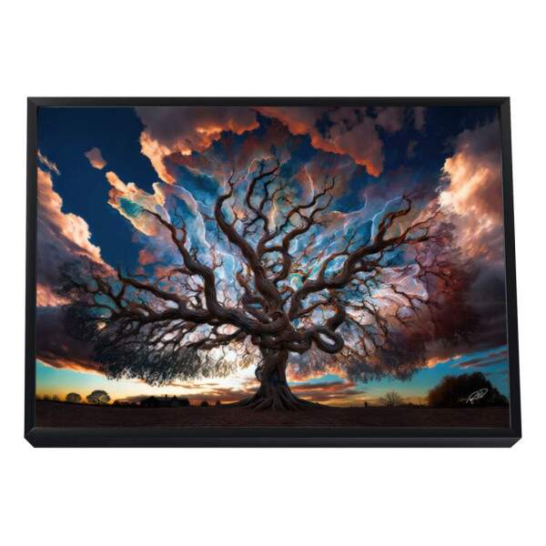Quadro Decorativo rvore da Elegncia - Toque de Harmonia