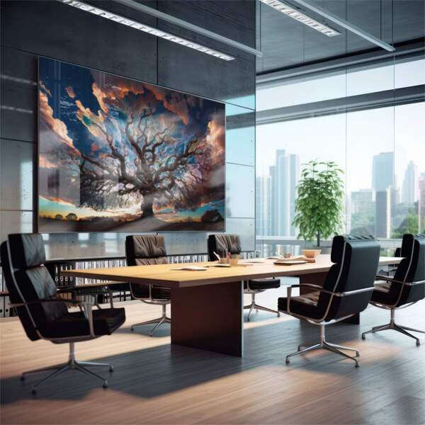 Quadro Decorativo rvore da Elegncia - Toque de Harmonia