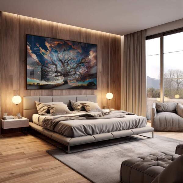 Quadro Decorativo rvore da Elegncia - Toque de Harmonia