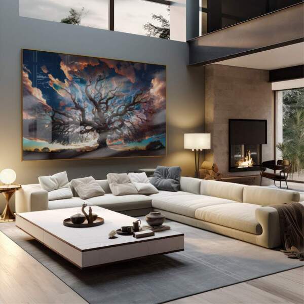 Quadro Decorativo rvore da Elegncia - Toque de Harmonia