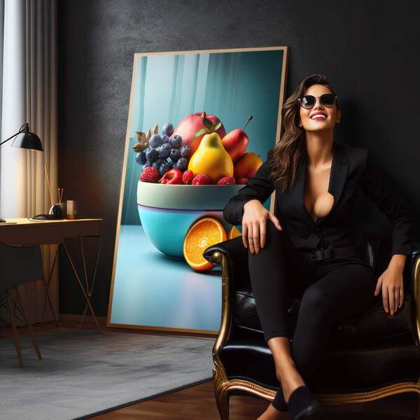 Quadro Decorativo Charme Rstico na Cozinha