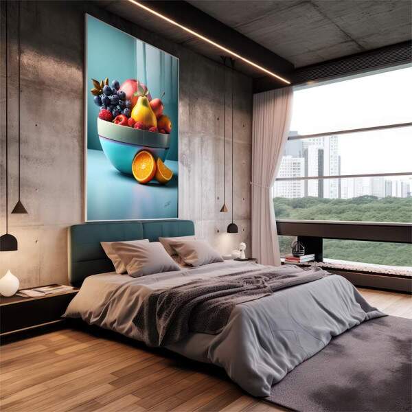 Quadro Decorativo Charme Rstico na Cozinha