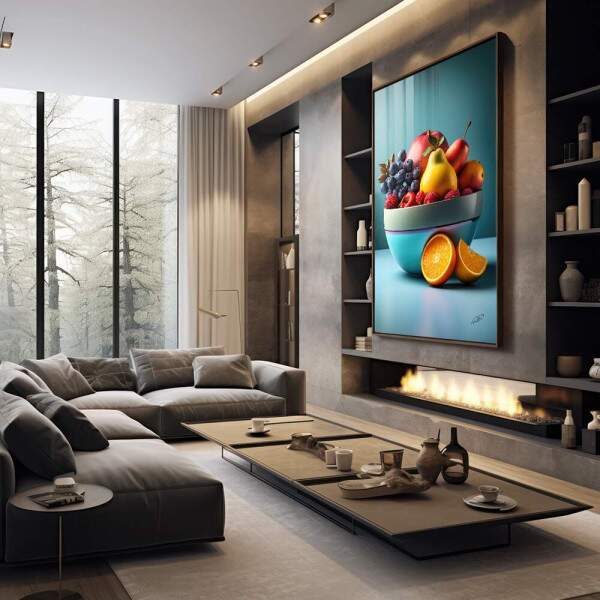 Quadro Decorativo Charme Rstico na Cozinha