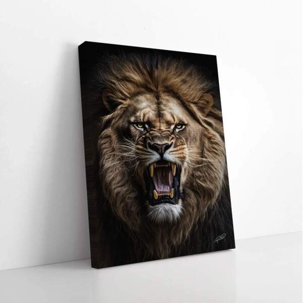 Quadro Decorativo: Majestade do Leo Selvagem