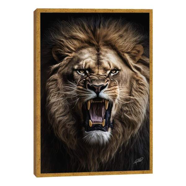 Quadro Decorativo: Majestade do Leo Selvagem