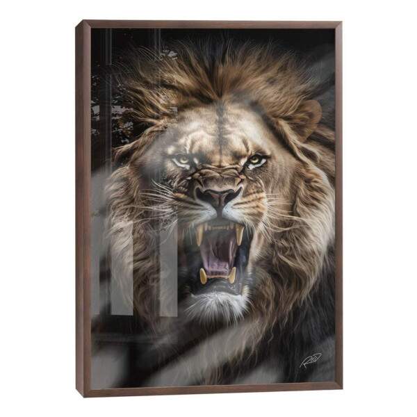 Quadro Decorativo: Majestade do Leo Selvagem