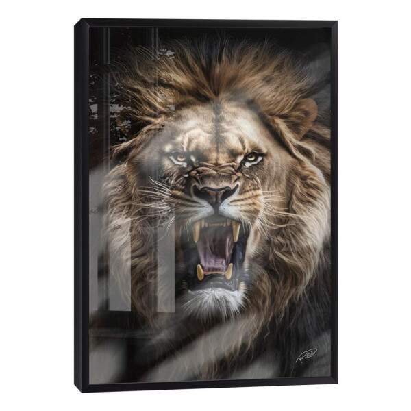 Quadro Decorativo: Majestade do Leo Selvagem