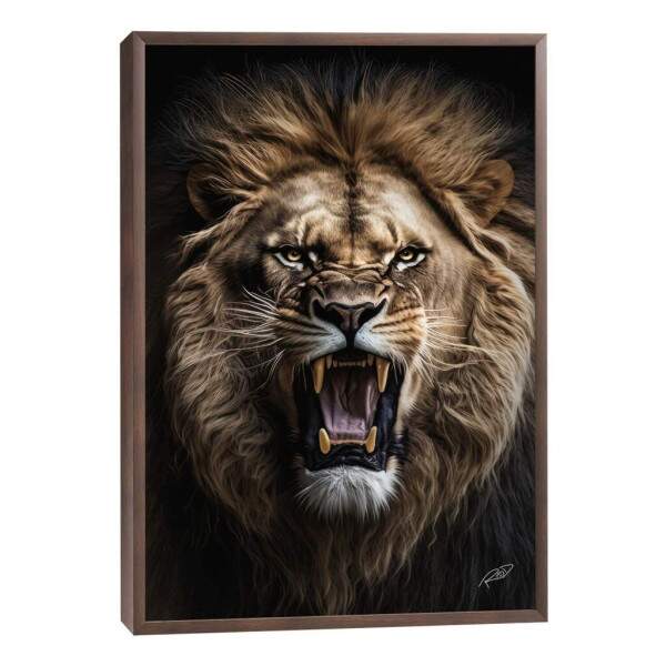 Quadro Decorativo: Majestade do Leo Selvagem