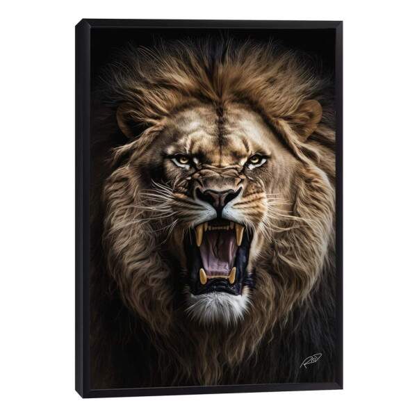 Quadro Decorativo: Majestade do Leo Selvagem