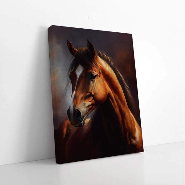 Quadro Decorativo - Cavalo Marrom Majestoso