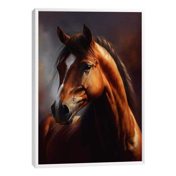 Quadro Decorativo - Cavalo Marrom Majestoso