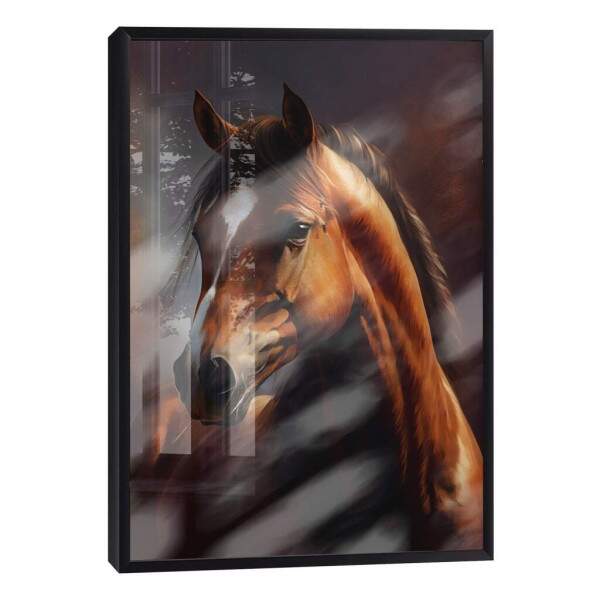 Quadro Decorativo - Cavalo Marrom Majestoso