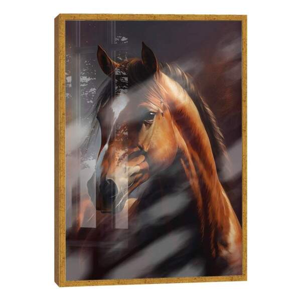 Quadro Decorativo - Cavalo Marrom Majestoso