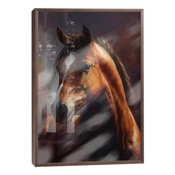 Quadro Decorativo - Cavalo Marrom Majestoso