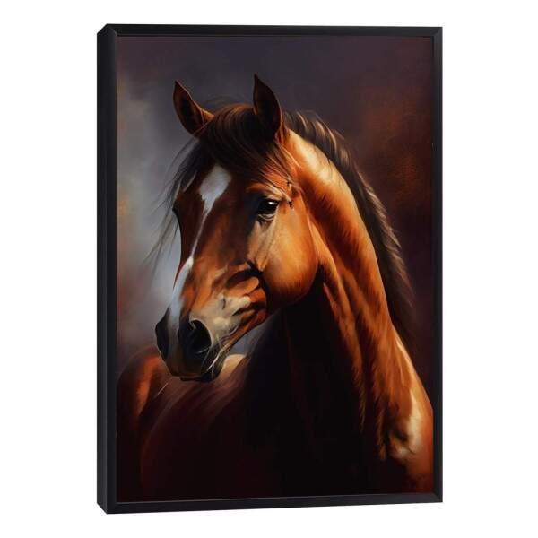 Quadro Decorativo - Cavalo Marrom Majestoso