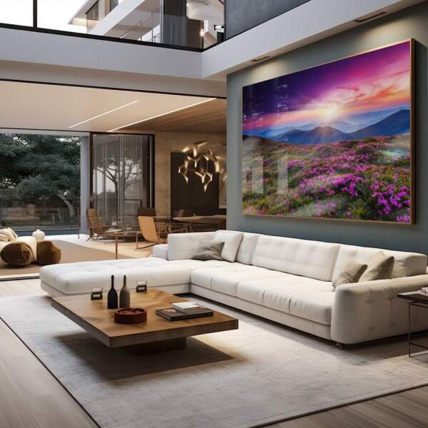 Quadro Decorativo - Refgio Tranquilo em Cores Suaves