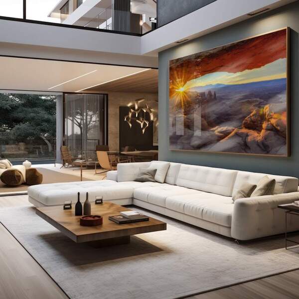 Quadro Decorativo Cnion ao Amanhecer: Inspirao Pura