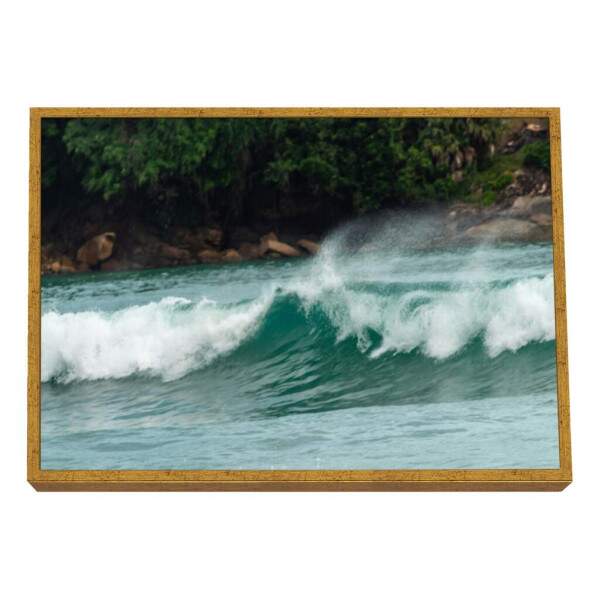 Quadro Decorativo Ondas serenas - Inspira Tranquilidade