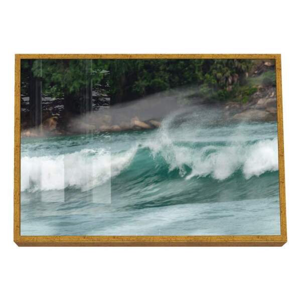 Quadro Decorativo Ondas serenas - Inspira Tranquilidade