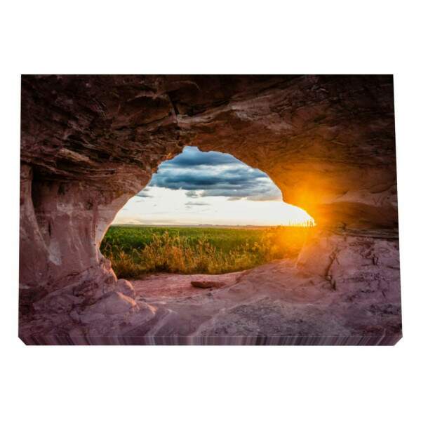 Quadro Decorativo Caverna ao Amanhecer: Ilumine seu Lar
