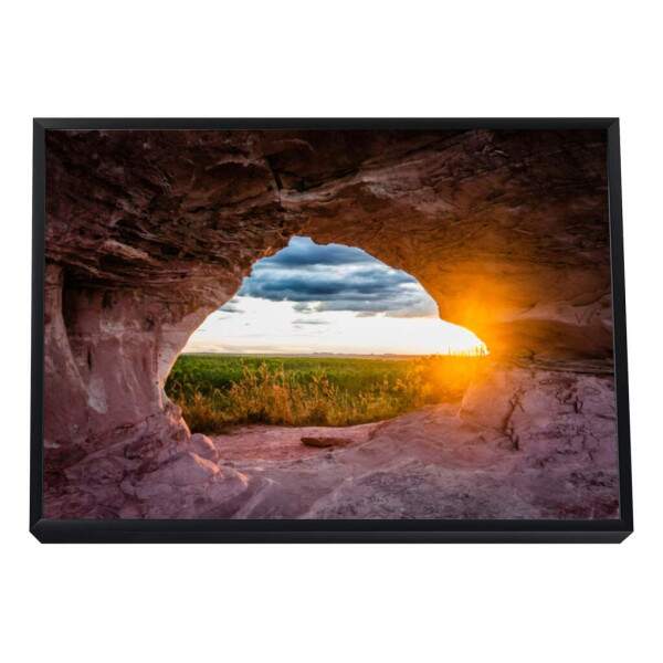 Quadro Decorativo Caverna ao Amanhecer: Ilumine seu Lar