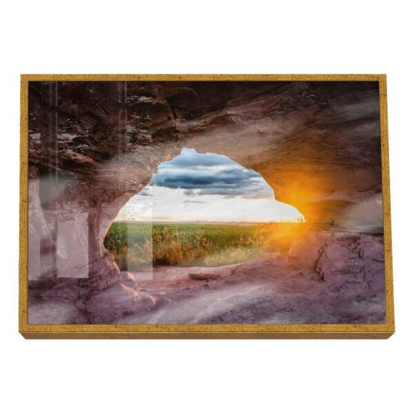 Quadro Decorativo Caverna ao Amanhecer: Ilumine seu Lar