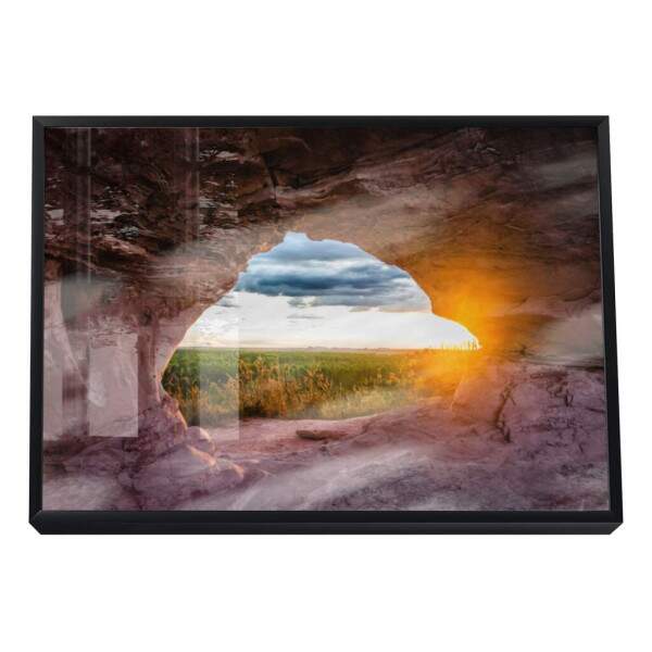 Quadro Decorativo Caverna ao Amanhecer: Ilumine seu Lar