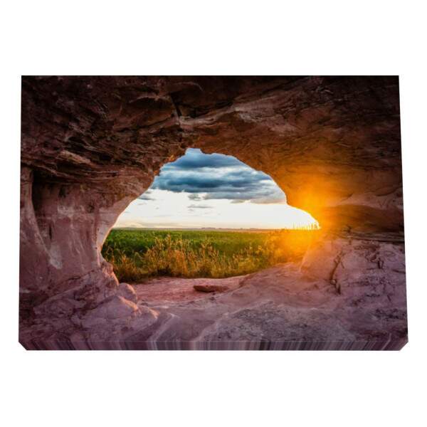 Quadro Decorativo Caverna ao Amanhecer: Ilumine seu Lar