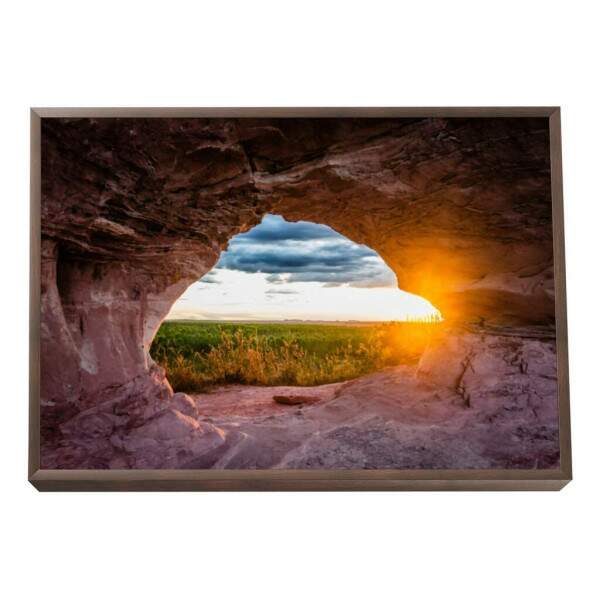 Quadro Decorativo Caverna ao Amanhecer: Ilumine seu Lar
