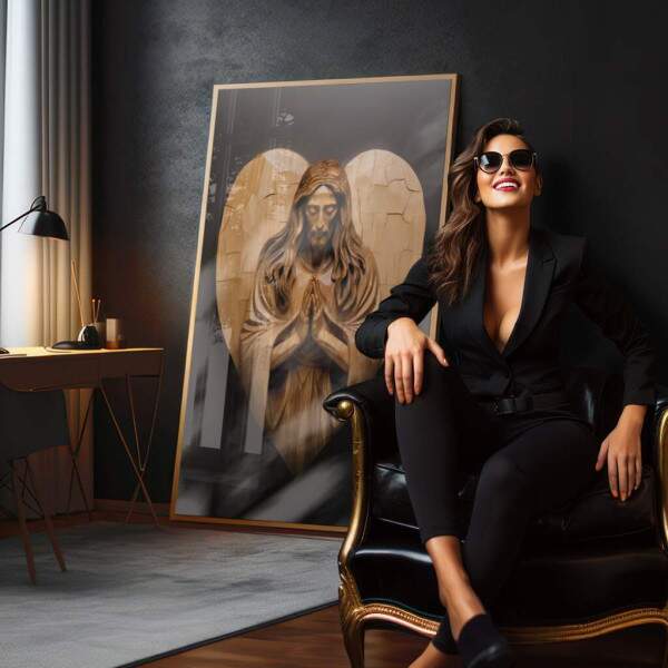 Quadro Decorativo: Inspiradora Orao de Jesus