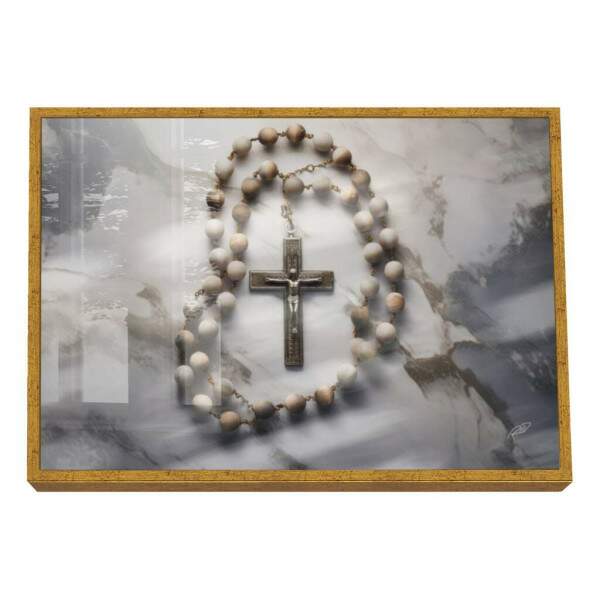 Quadro Decorativo Rosrio - Elegncia e Durabilidade para sua Decorao
