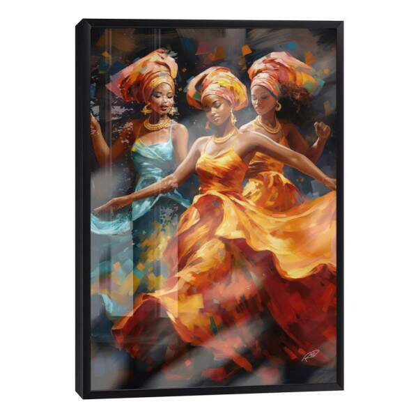Quadro Decorativo Conscincia Negra 07 - Estilo e Sofisticao para sua Decorao