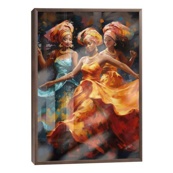 Quadro Decorativo Conscincia Negra 07 - Estilo e Sofisticao para sua Decorao