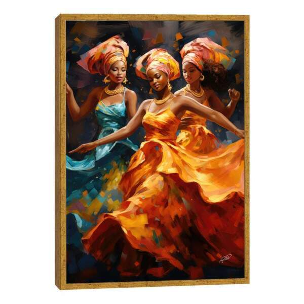 Quadro Decorativo Conscincia Negra 07 - Estilo e Sofisticao para sua Decorao