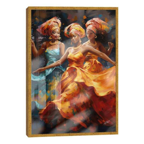 Quadro Decorativo Conscincia Negra 07 - Estilo e Sofisticao para sua Decorao