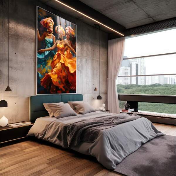 Quadro Decorativo Conscincia Negra 07 - Estilo e Sofisticao para sua Decorao