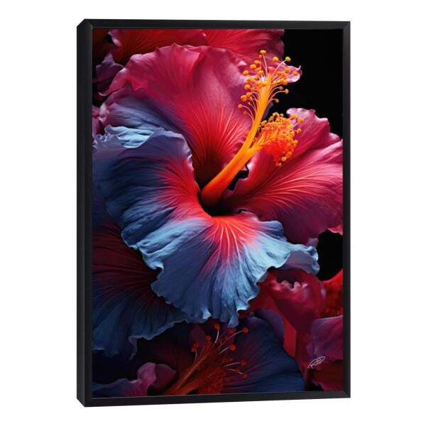 Quadro Decorativo Flor de Hibisco - Elegncia Natural para Sua Parede
