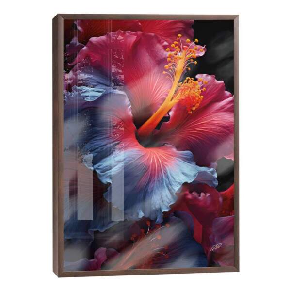 Quadro Decorativo Flor de Hibisco - Elegncia Natural para Sua Parede