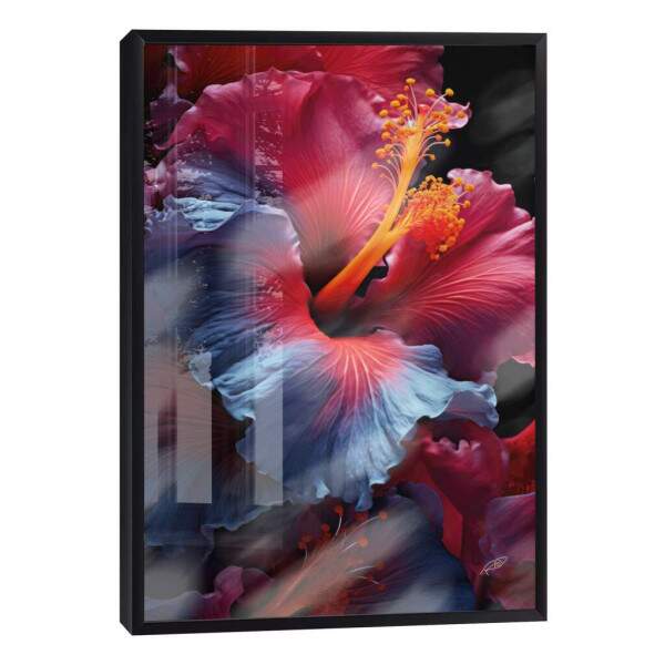 Quadro Decorativo Flor de Hibisco - Elegncia Natural para Sua Parede